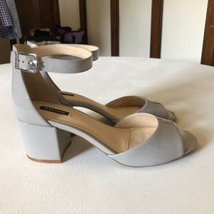 Alex Marie Peep Toe Ankle Strap Heels